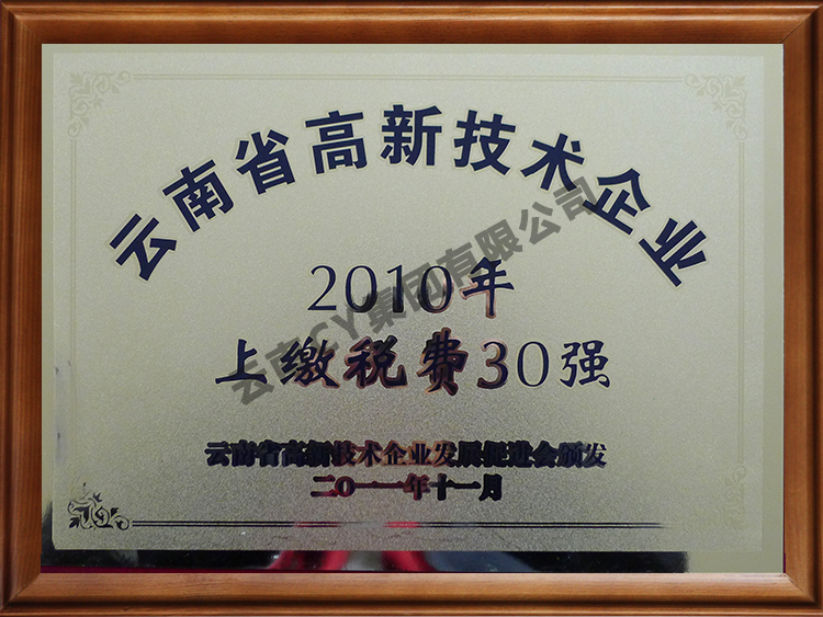 云南省高新技术企业